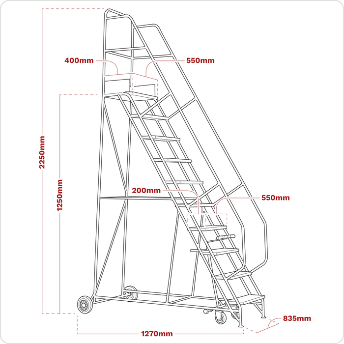 Mobile Safety Steps 5-Tread | MSS05