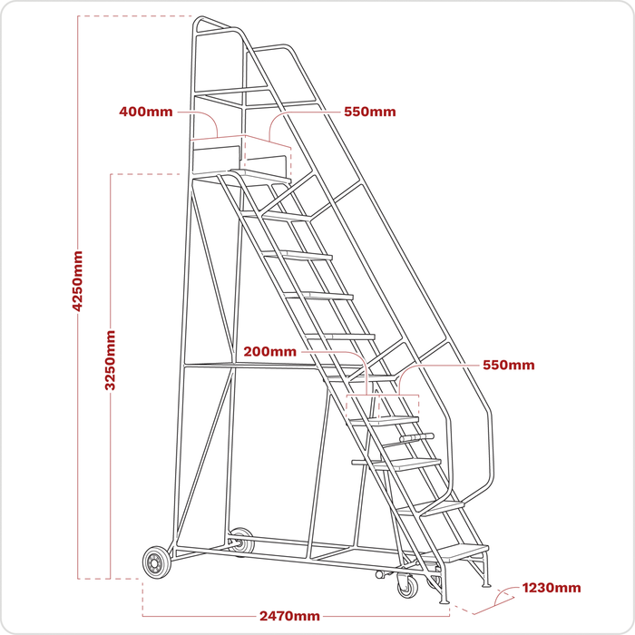 Mobile Safety Steps 13-Tread | MSS13