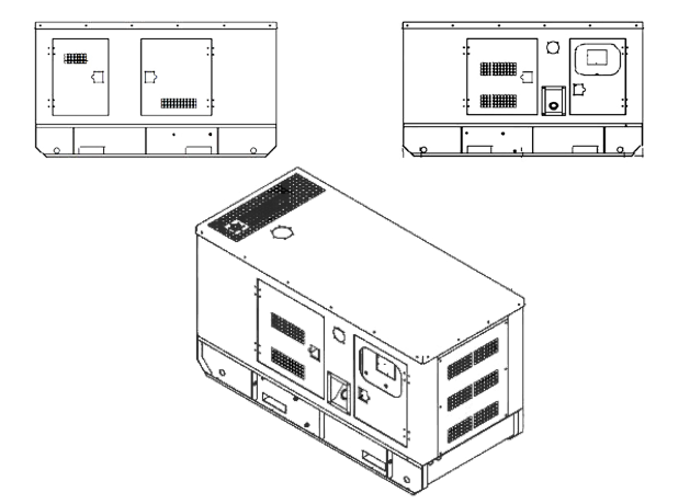 MacGen 32kW / 40kVA Diesel Generator, Turbocharged, Electric Start, Cummins Engine | MYCS.40