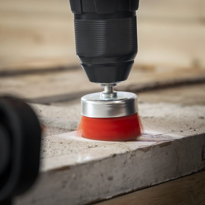 Nylon Filament Cup Brush 50mm with 6mm Shaft | NFB50