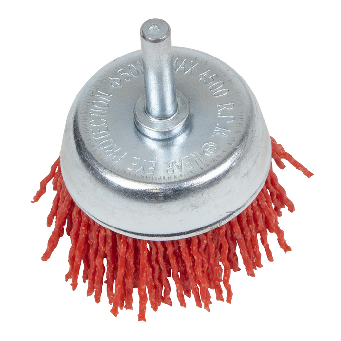 Nylon Filament Cup Brush 50mm with 6mm Shaft | NFB50