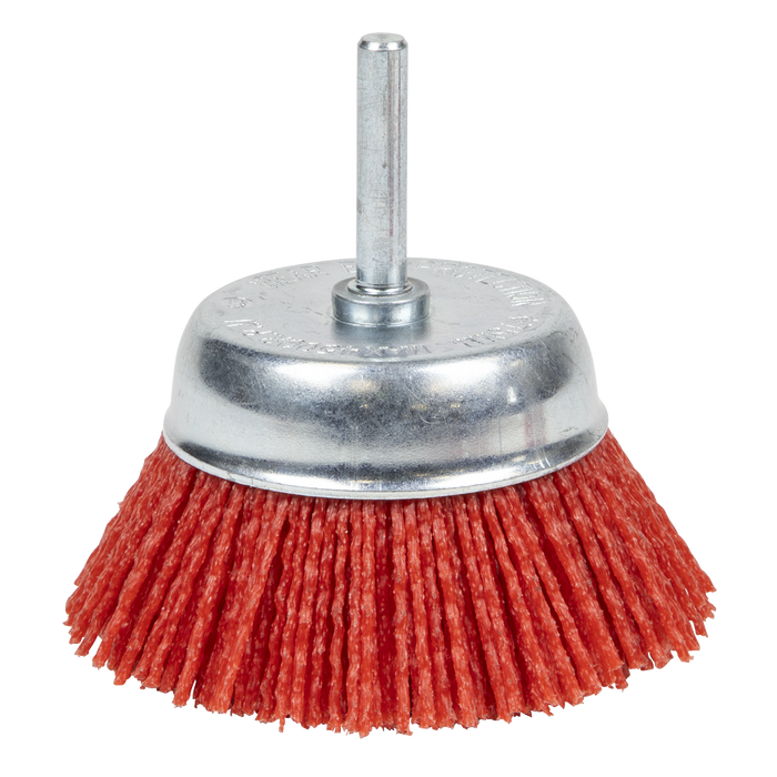 75mm Nylon Filament Cup Brush with 6mm Shaft | NFB75