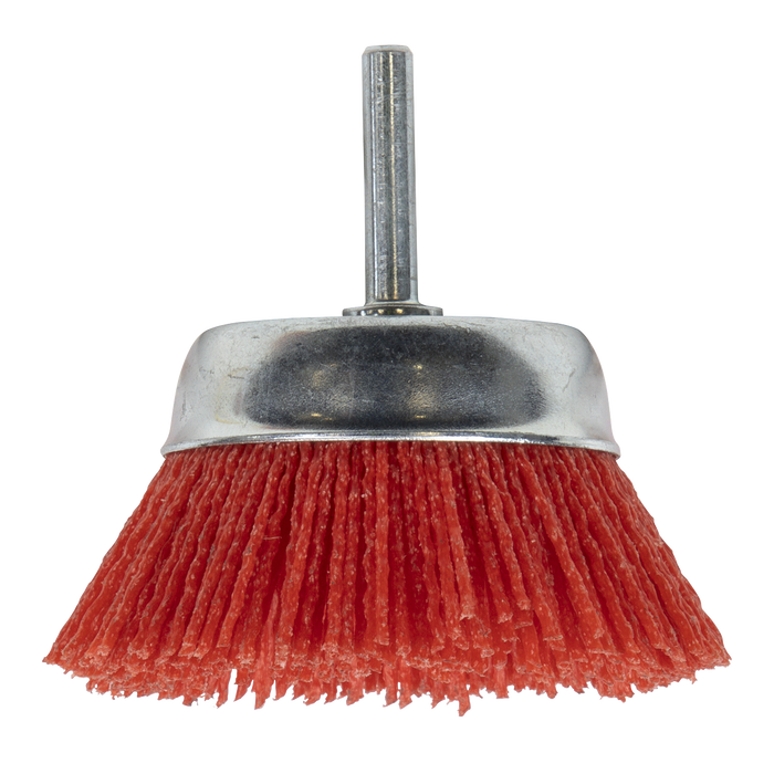 75mm Nylon Filament Cup Brush with 6mm Shaft | NFB75