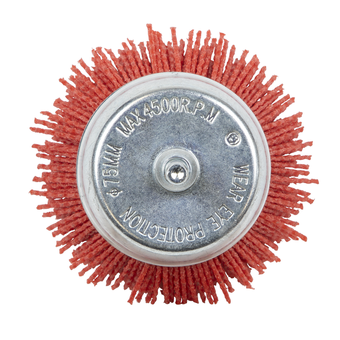 75mm Nylon Filament Cup Brush with 6mm Shaft | NFB75