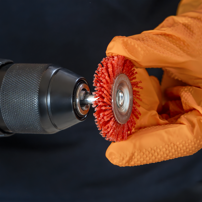 50mm Nylon Filament Circular Brush with 6mm Shaft | NFBC50