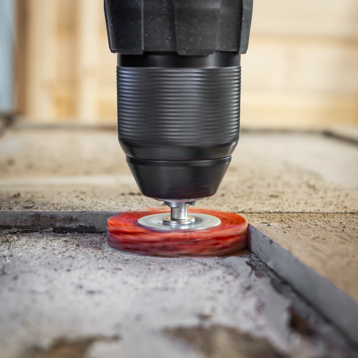 50mm Nylon Filament Circular Brush with 6mm Shaft | NFBC50
