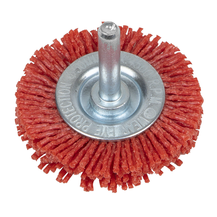 50mm Nylon Filament Circular Brush with 6mm Shaft | NFBC50