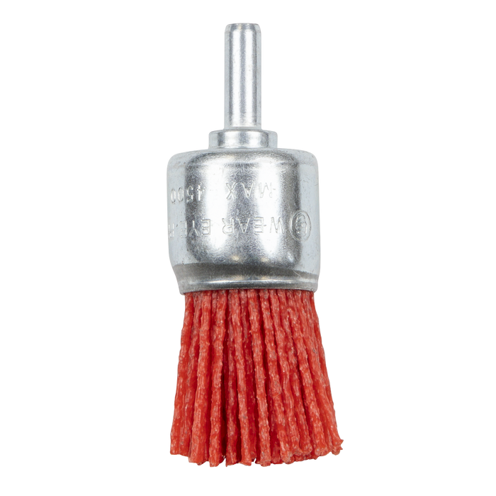 25mm Nylon Filament End Brush with 6mm Shaft | NFBE25