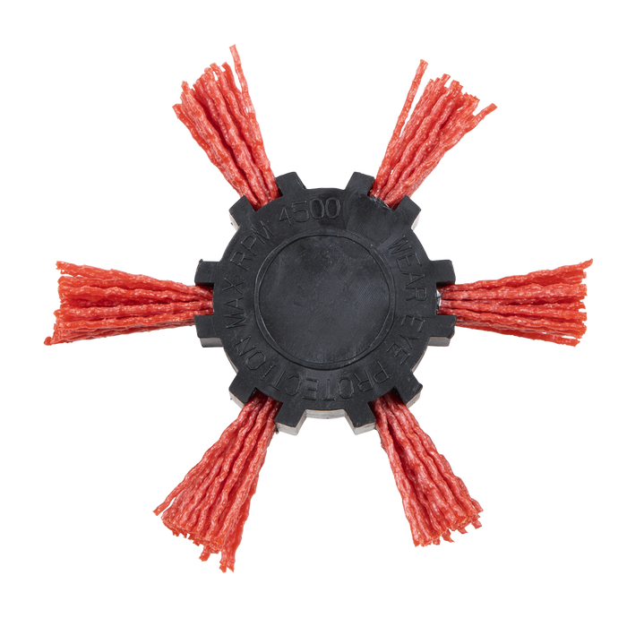 100mm Nylon Filament Strip Brush with 6mm Shaft | NFBS100