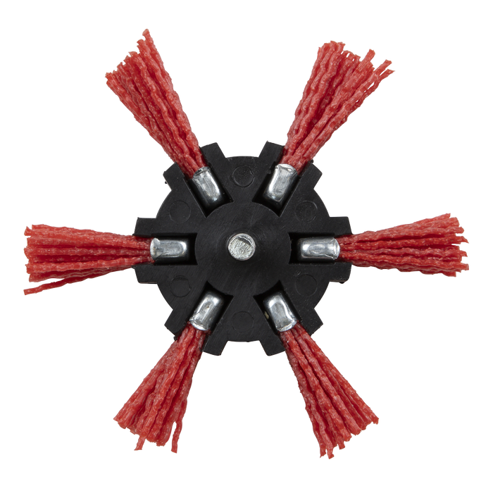 100mm Nylon Filament Strip Brush with 6mm Shaft | NFBS100