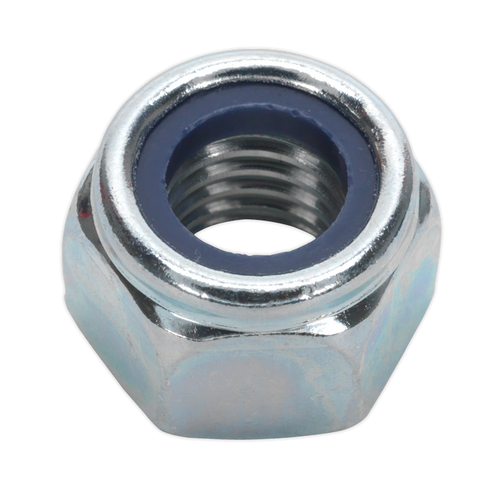 Zinc Plated Nylon Locknut M12, DIN 982 - Pack of 25 | NLN12