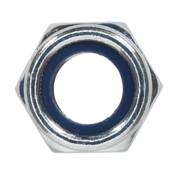Zinc Plated Nylon Locknut M12, DIN 982 - Pack of 25 | NLN12