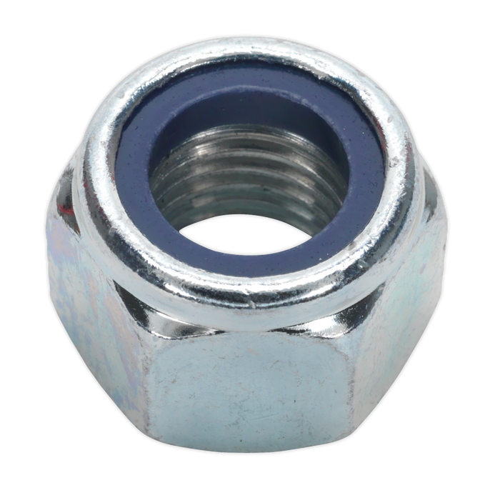 Zinc Plated Nylon Locknut M16, DIN 982 - Pack of 25 | NLN16