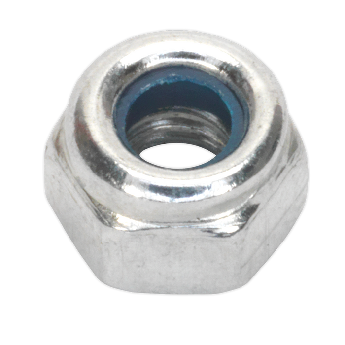 Zinc Plated Nylon Locknut M4, DIN 982 - Pack of 100 | NLN4
