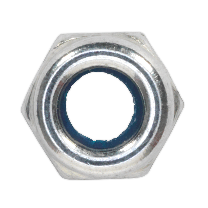 Zinc Plated Nylon Locknut M4, DIN 982 - Pack of 100 | NLN4