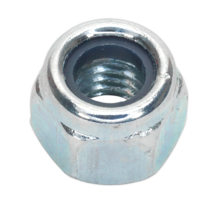 Zinc Plated Nylon Locknut M6, DIN 982 - Pack of 100 | NLN6