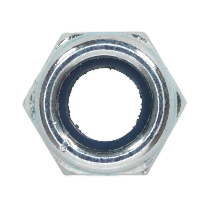 Zinc Plated Nylon Locknut M6, DIN 982 - Pack of 100 | NLN6