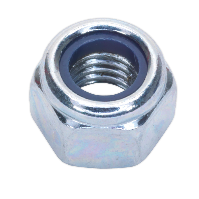 Zinc Plated Nylon Locknut M8, DIN 982 - Pack of 100 | NLN8