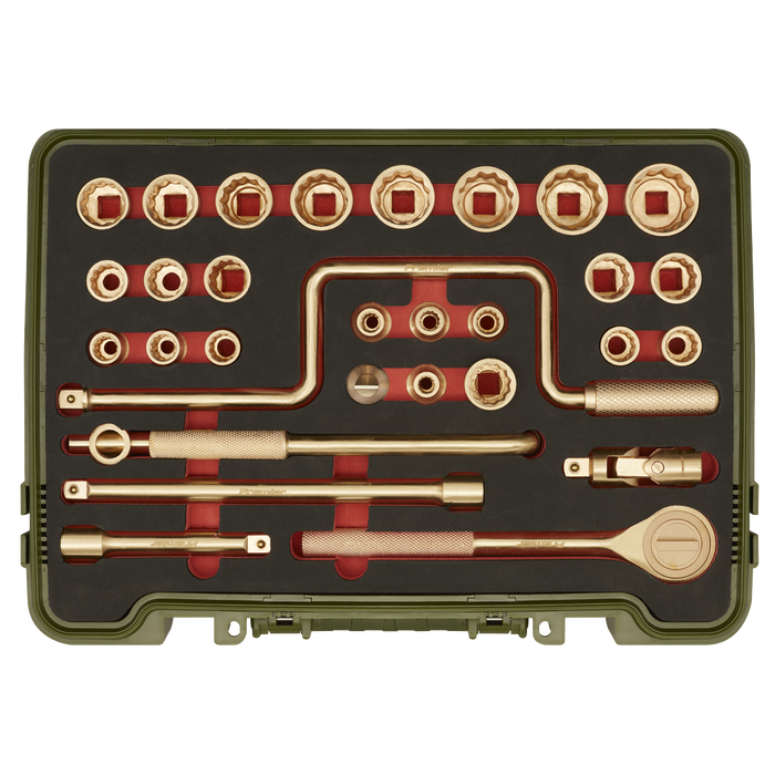 Premier Non-Sparking Socket Set 1/2"Sq Drive 31pc | NS039