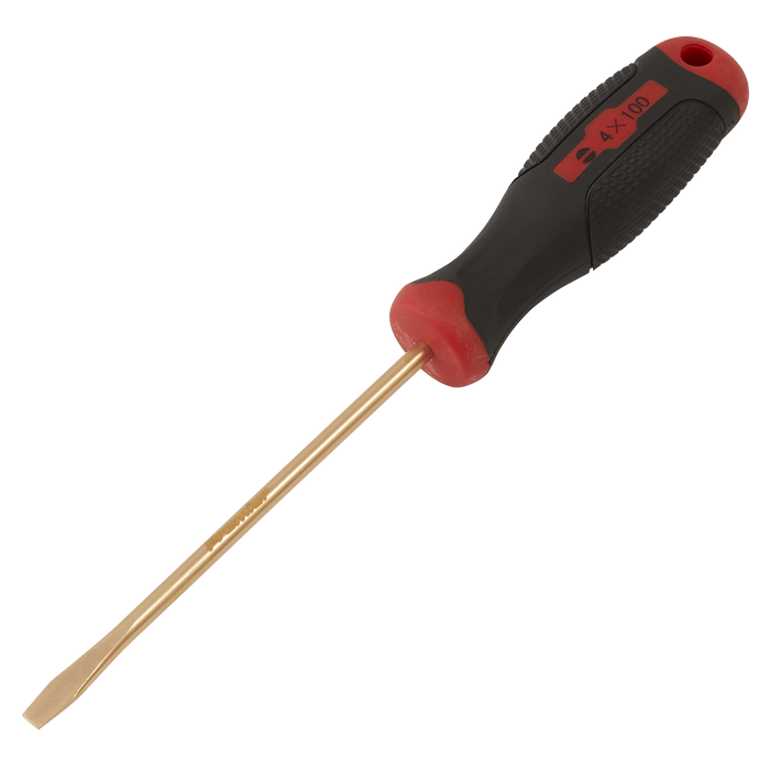 Screwdriver Slotted 4 x 100mm - Non-Sparking | NS093