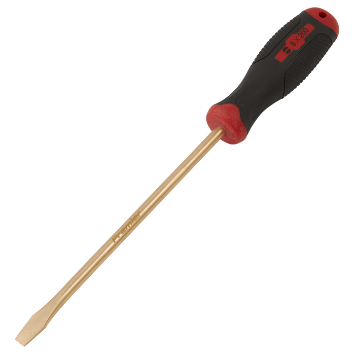 Screwdriver Slotted 8 x 200mm - Non-Sparking | NS095
