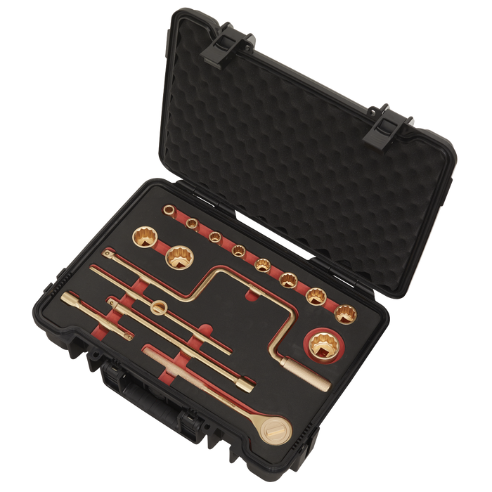 Premier Non-Sparking Socket Set 1/2"Sq Drive 17pc | NS124