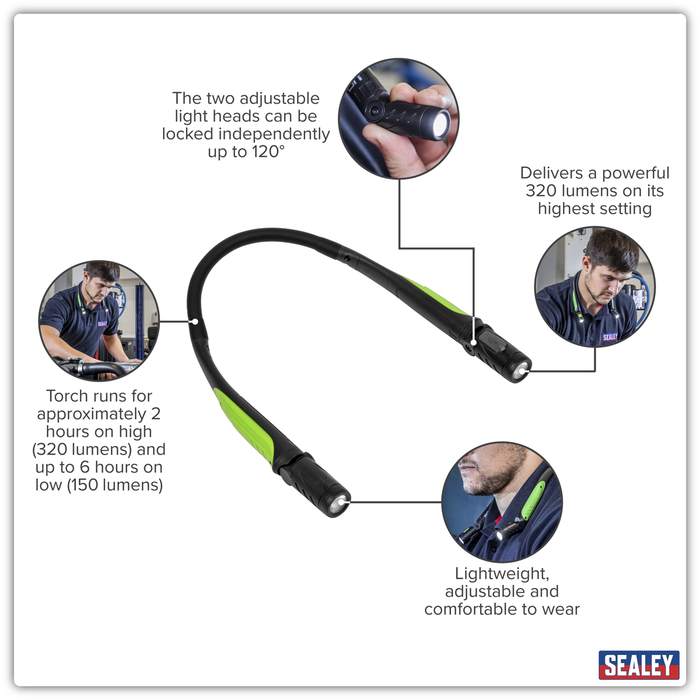 Rechargeable Neck Torch 3W SMD LED | NT320LED