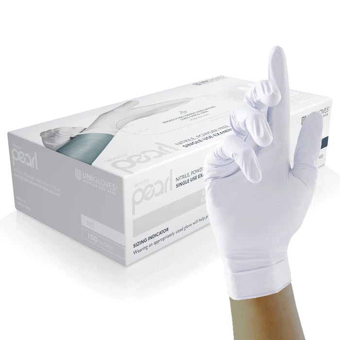 Unigloves Disposable Long Lasting Nitrile Gloves Full Pearl Range (12 Colours) | GP00
