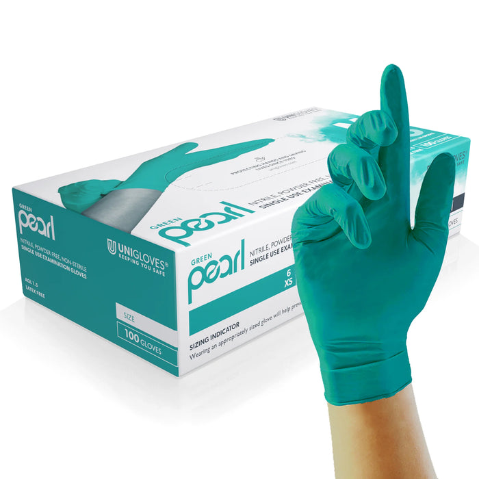 Unigloves Disposable Long Lasting Nitrile Gloves Full Pearl Range (12 Colours) | GP00