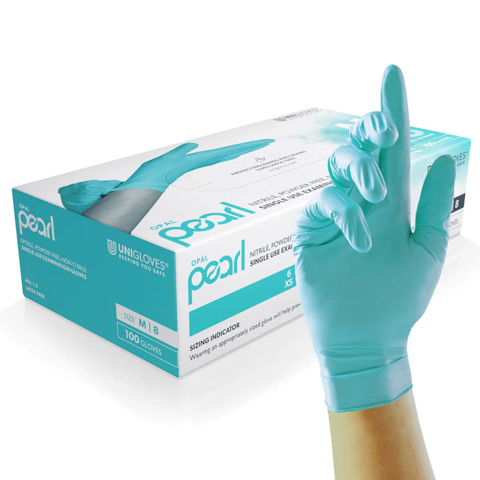 Unigloves Disposable Long Lasting Nitrile Gloves Full Pearl Range (12 Colours) | GP00