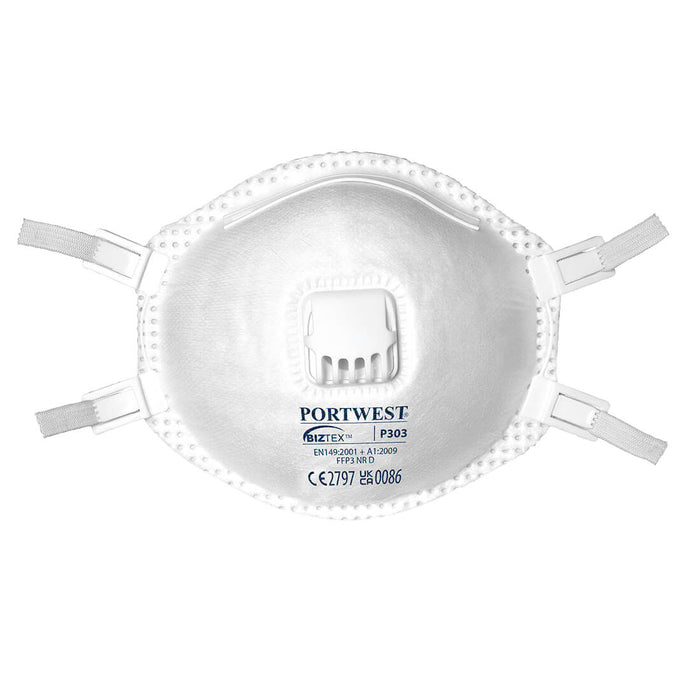 FFP3 Valved Dolomite Respirator Dust Mask (Pack of 10) | Portwest