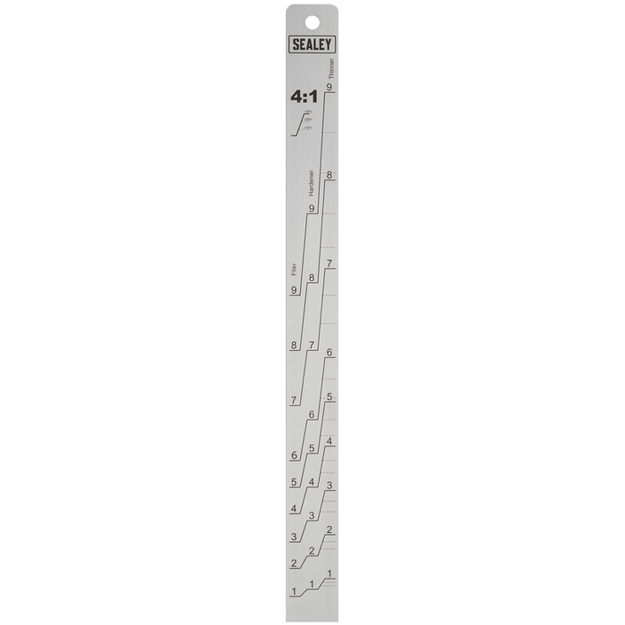 Aluminium Paint Measuring Stick 2:1/4:1 | PA04