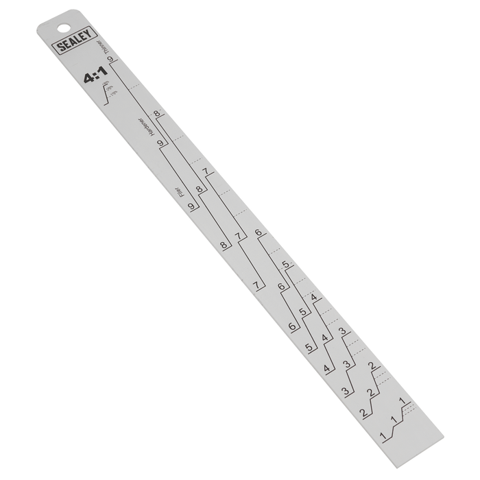 Aluminium Paint Measuring Stick 2:1/4:1 | PA04