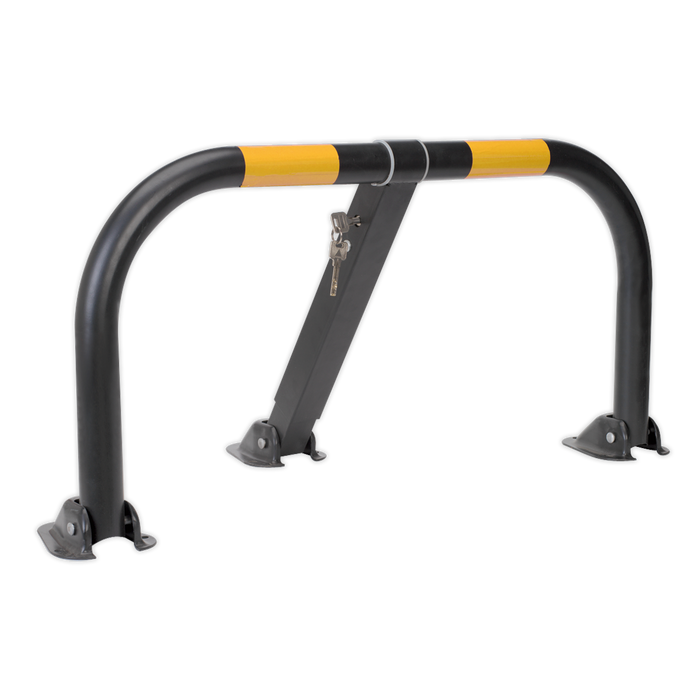 Triple Leg Parking Barrier with Integral Lock | PB298