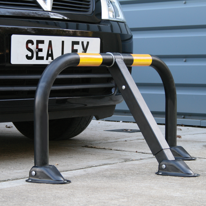 Triple Leg Parking Barrier with Integral Lock | PB298