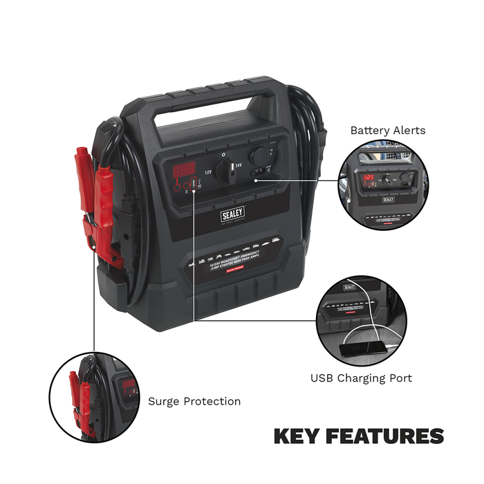 12/24V RoadStart® Emergency Jump Starter 4600 Peak Amps | PBI4424GS