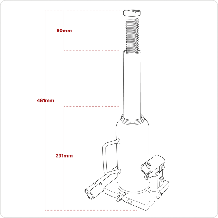 Viking Bottle Jack 10 Tonne | PBJ10S