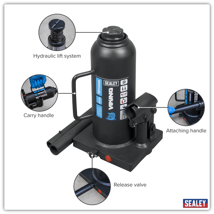 Viking Bottle Jack 10 Tonne | PBJ10S