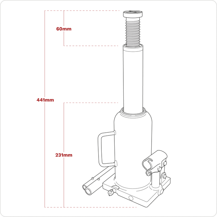 Viking Bottle Jack 12 Tonne | PBJ12S