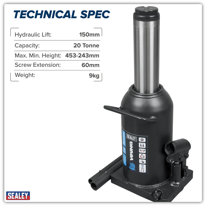 Viking Bottle Jack 20 Tonne | PBJ20S
