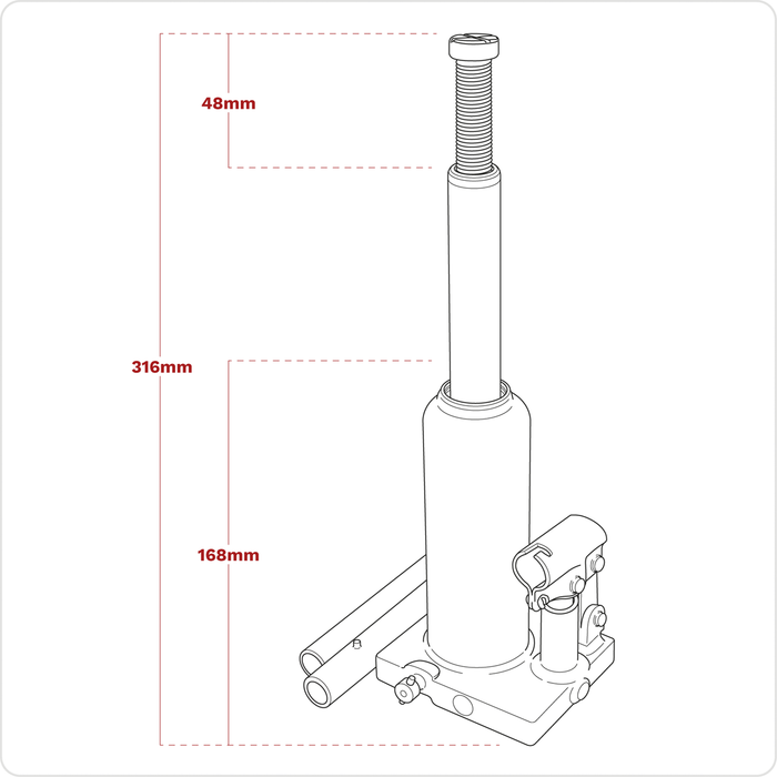 Viking Bottle Jack 2 Tonne | PBJ2S