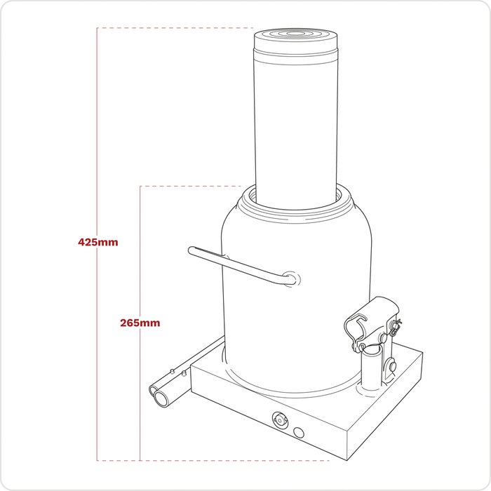 Viking Bottle Jack 50 Tonne | PBJ50S