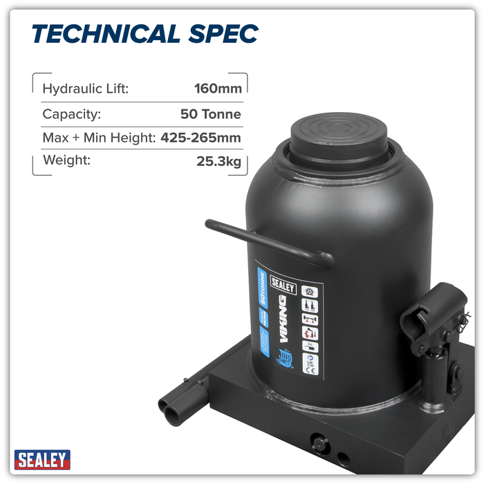 Viking Bottle Jack 50 Tonne | PBJ50S