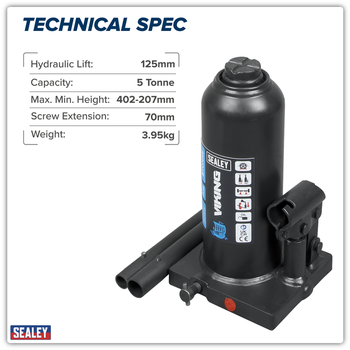 Viking Bottle Jack 5 Tonne | PBJ5S