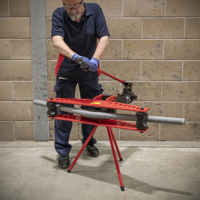 Industrial Hydraulic Pipe Bender with Stand 15 Tonne | PBS91