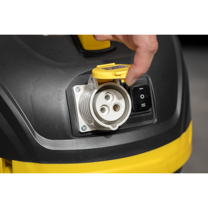 BuilderVac® Wet & Dry Vacuum Cleaner 15L Stainless Steel Drum M Class Filtration 110V | PC150BV110V