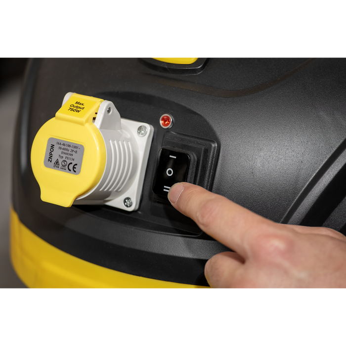 BuilderVac® Wet & Dry Vacuum Cleaner 15L Stainless Steel Drum M Class Filtration 110V | PC150BV110V