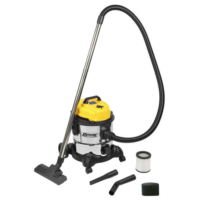 20L Vacuum Cleaner Wet & Dry Stainless Drum 1200W/110V | PC200SD110V