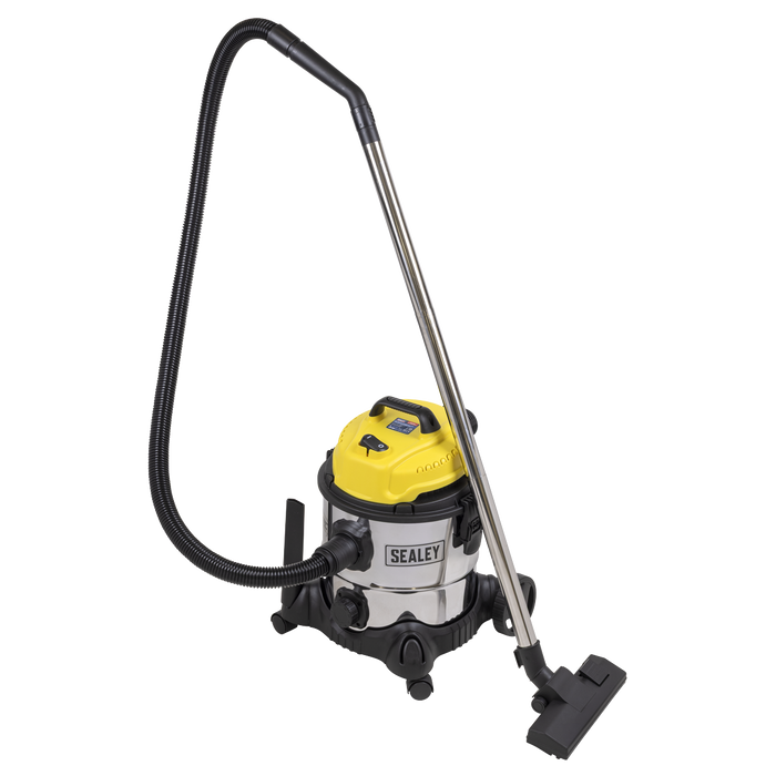 20L Vacuum Cleaner Wet & Dry Stainless Drum 1200W/110V | PC200SD110V