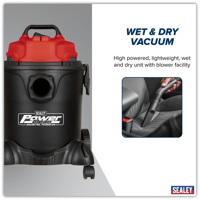 20L Vacuum Cleaner Wet & Dry 1250W/230V | PC200